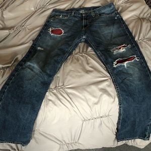 Hollister Slim Straight ripped jeans. 30x32